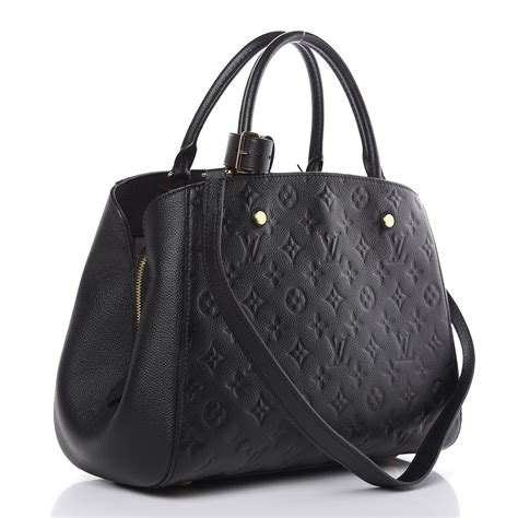 LOUIS VUITTON Empreinte Montaigne MM Black 